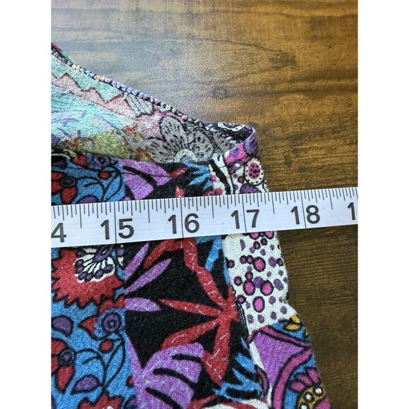 Women’s Patchwork Print Cotton Polyester Overalls Y2K Hobo Hippie Vibes No Size - Picture 7 of 9